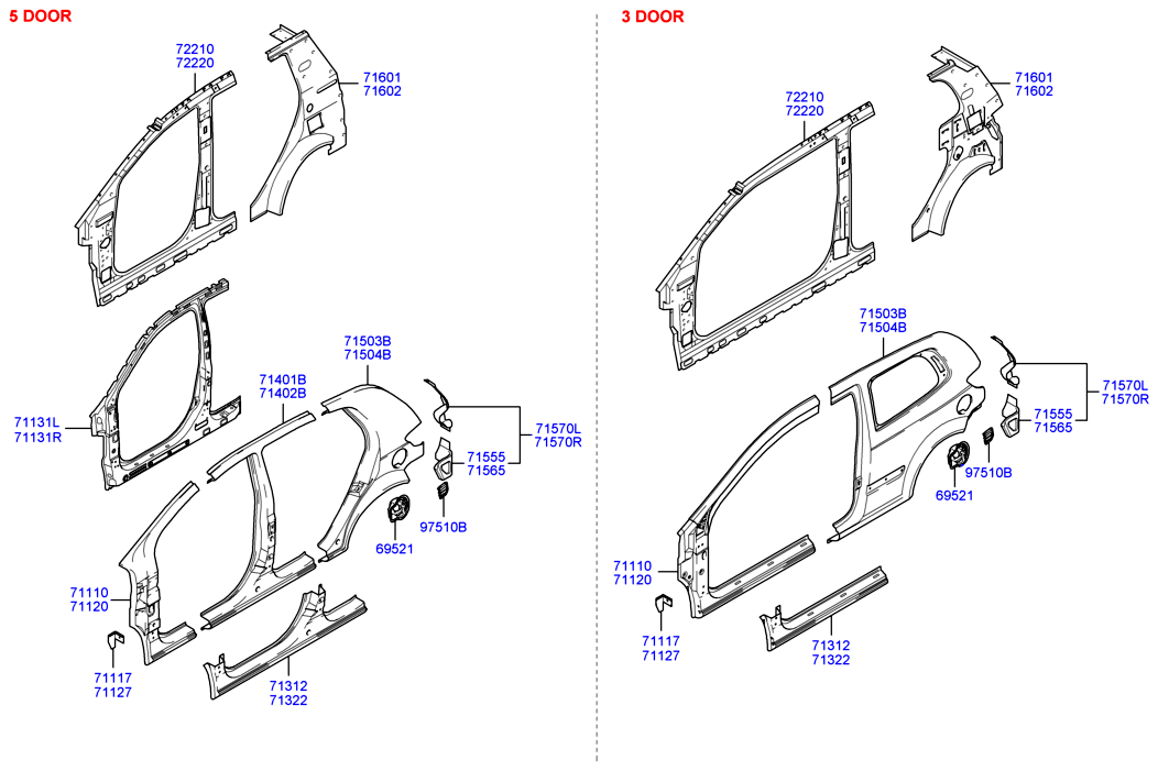 PANEL - REAR DOOR