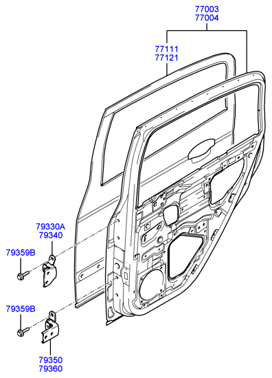 PANEL - REAR DOOR