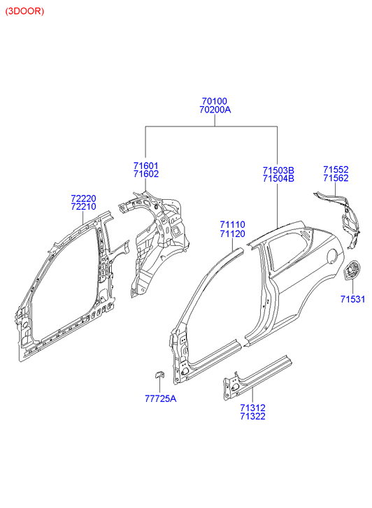 PANEL - REAR DOOR