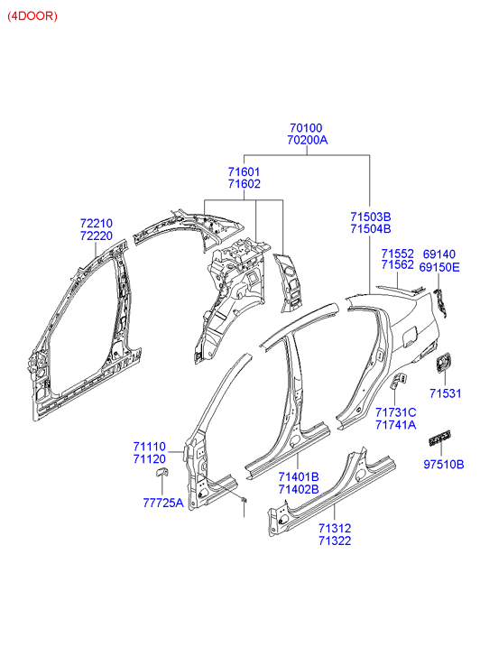 PANEL - REAR DOOR