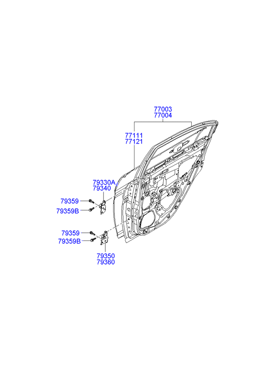 PANEL - REAR DOOR