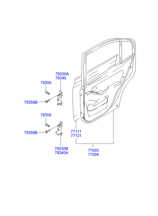 PANEL - REAR DOOR