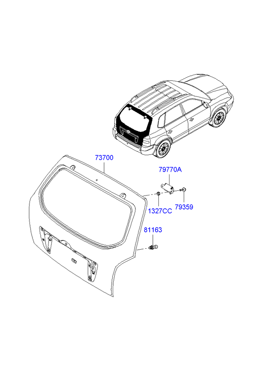 PANEL - REAR DOOR