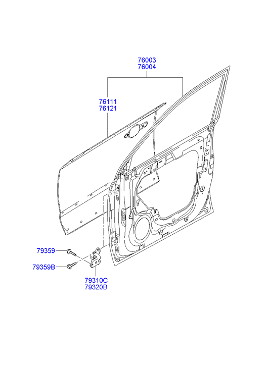 PANEL - REAR DOOR