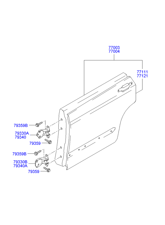 PANEL - REAR DOOR