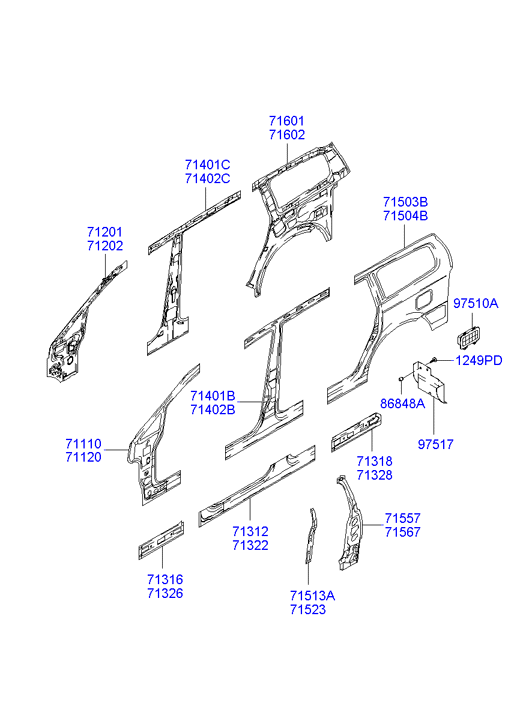 PANEL - REAR DOOR