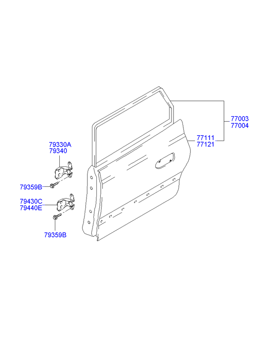 PANEL - REAR DOOR