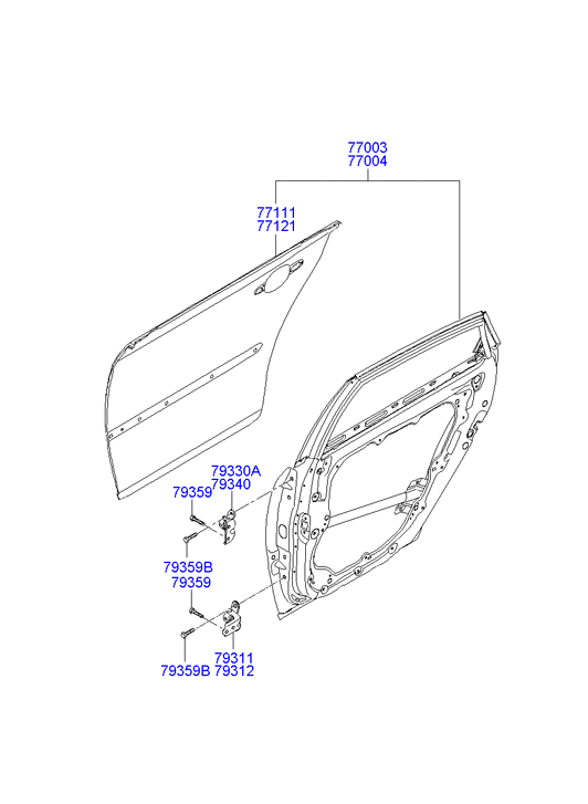 PANEL - REAR DOOR