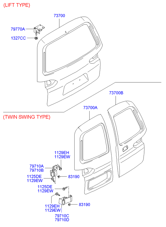 PANEL - REAR DOOR