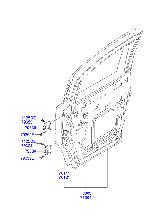 PANEL - REAR DOOR