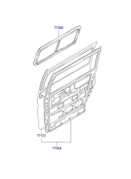 PANEL - REAR DOOR