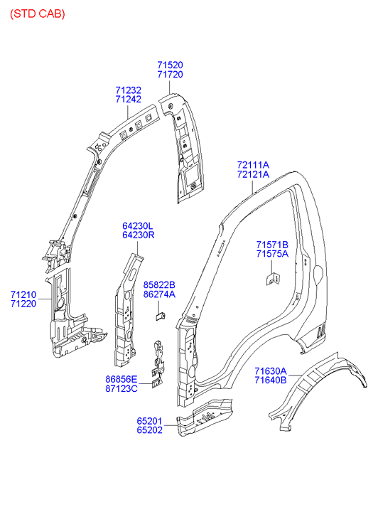 PANEL - REAR DOOR