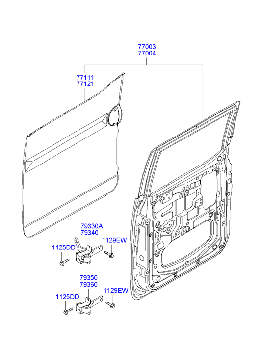 PANEL - REAR DOOR