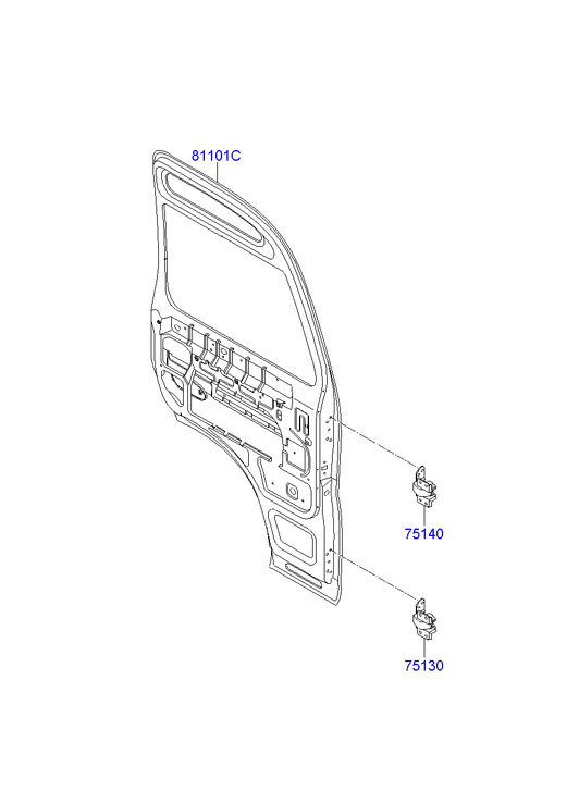 FLAP LUGGAGE REAR INSPECTION