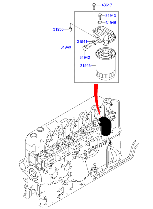 Блок управления двигателем и датчики