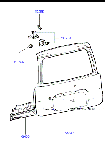 PANEL - REAR DOOR