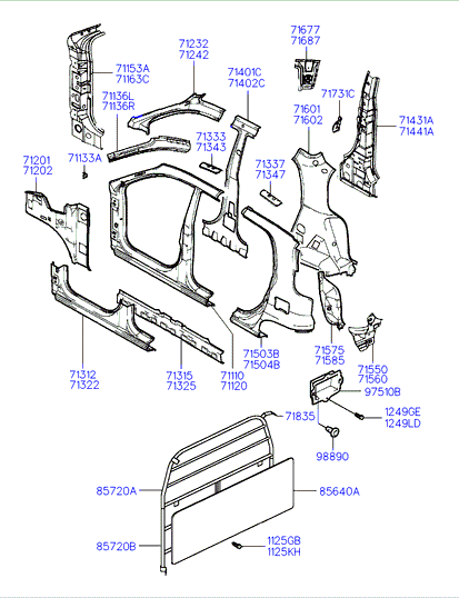 PANEL - REAR DOOR