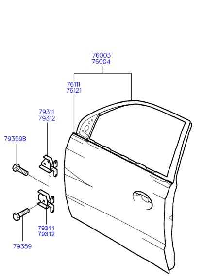 PANEL - REAR DOOR