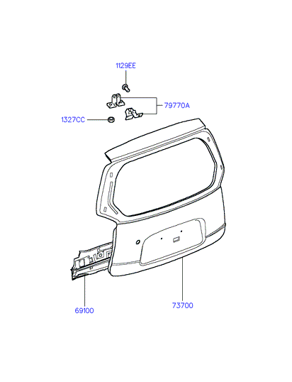 PANEL - REAR DOOR