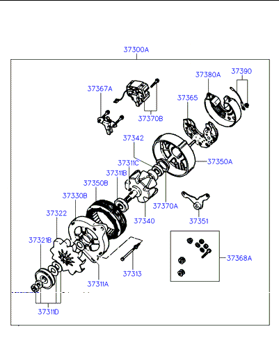 ALTERNATOR SUPPORT & MOUNTING