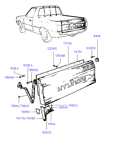 PANEL & FRAME ASSY - DOOR