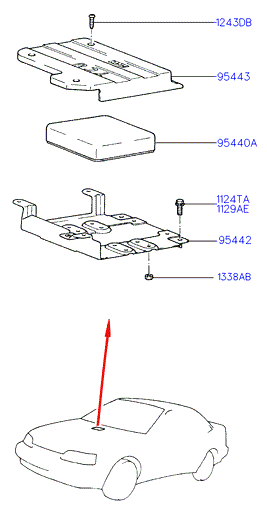 A/C SYSTEM - EVAPORATOR (-92MY)