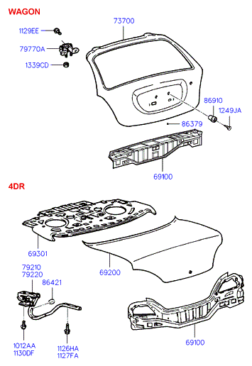 PANEL - REAR DOOR