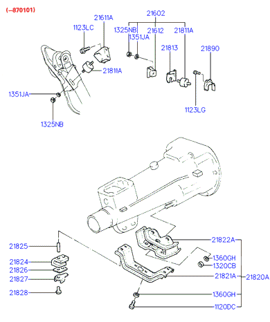 ALTERNATOR SUPPORT & MOUNTING