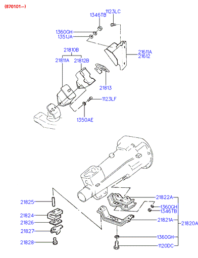 ALTERNATOR SUPPORT & MOUNTING