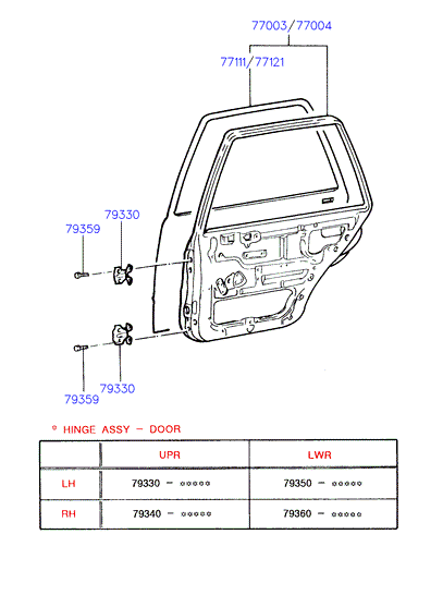 PANEL - REAR DOOR