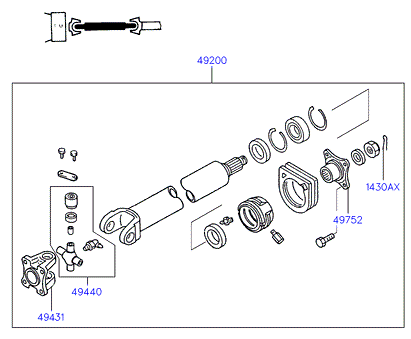 PROPELLER SHAFT (FRONT)