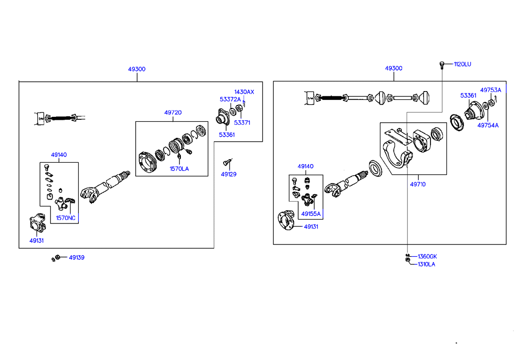 PROPELLER SHAFT (TANDEM)