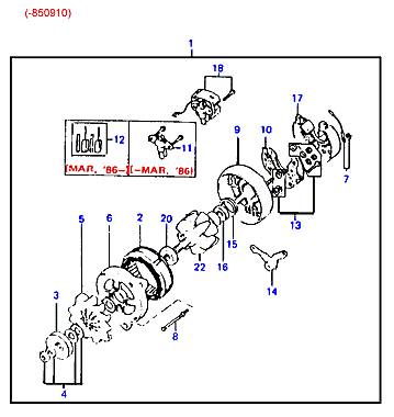 ALTERNATOR SUPPORT & MOUNTING