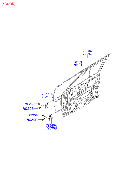 PANEL - REAR DOOR