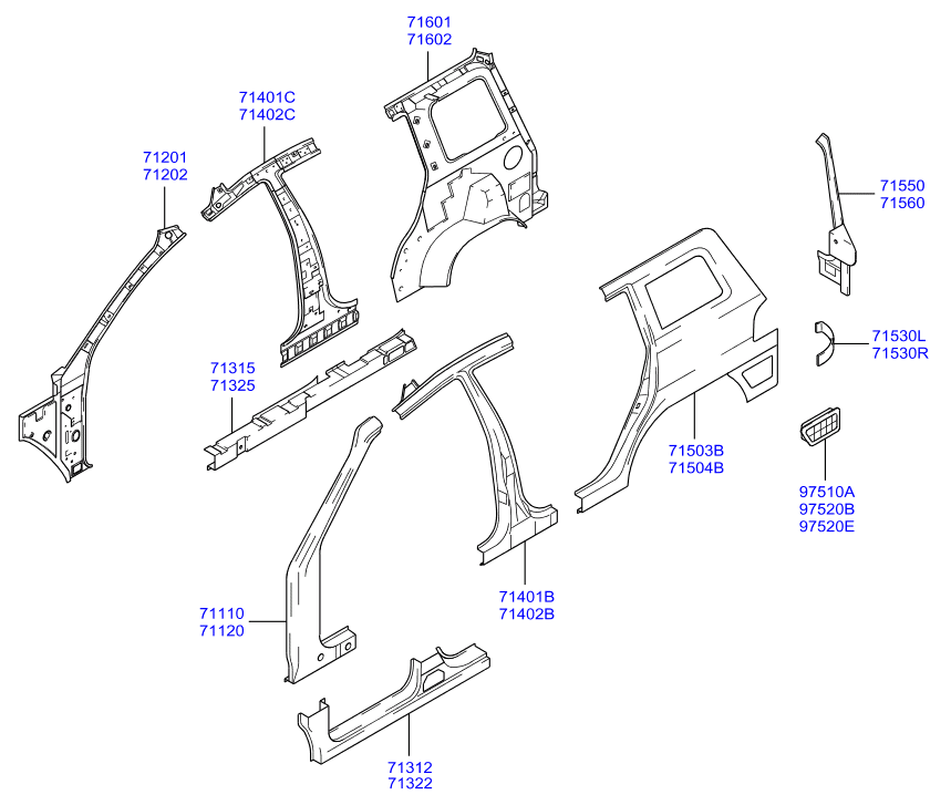 PANEL - REAR DOOR