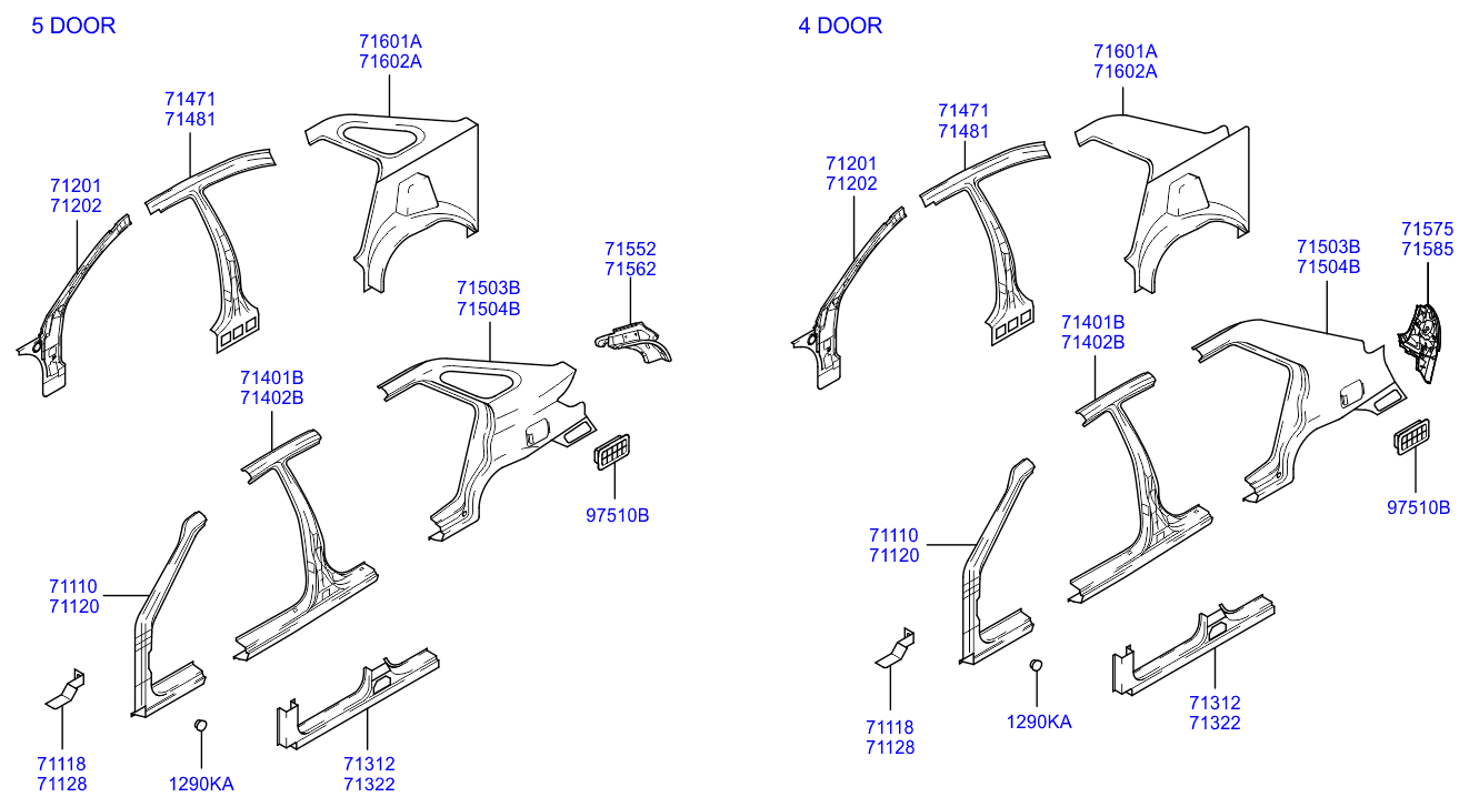 PANEL - REAR DOOR