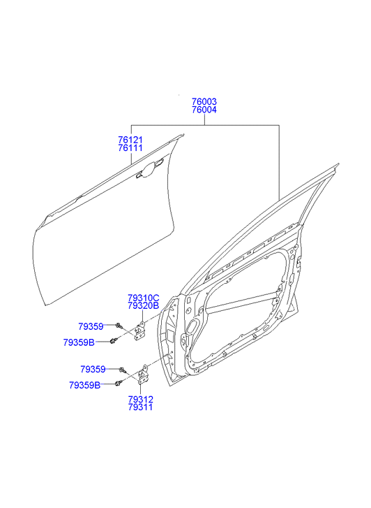 PANEL - REAR DOOR