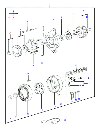 ALTERNATOR SUPPORT & MOUNTING