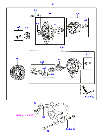 GENERATOR (I4,SOHC)