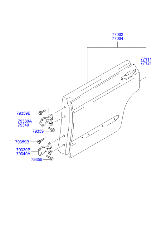 PANEL - REAR DOOR