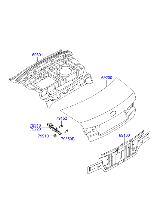 PANEL - REAR DOOR