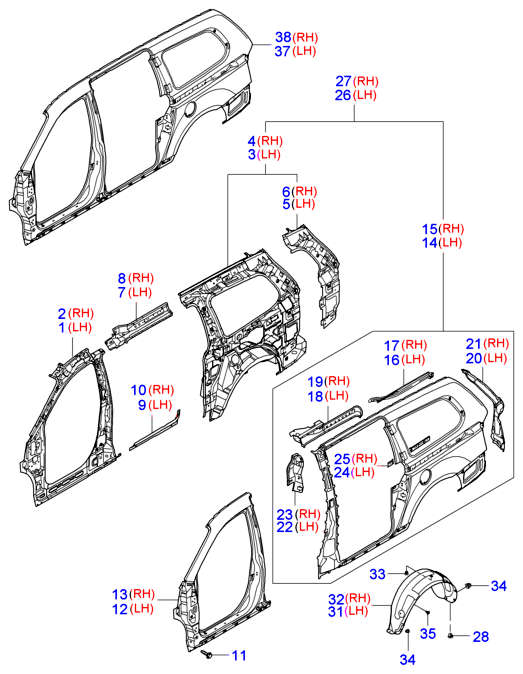 PANEL - TAILGATE & LOCKING SYSTEM - TAILGATE