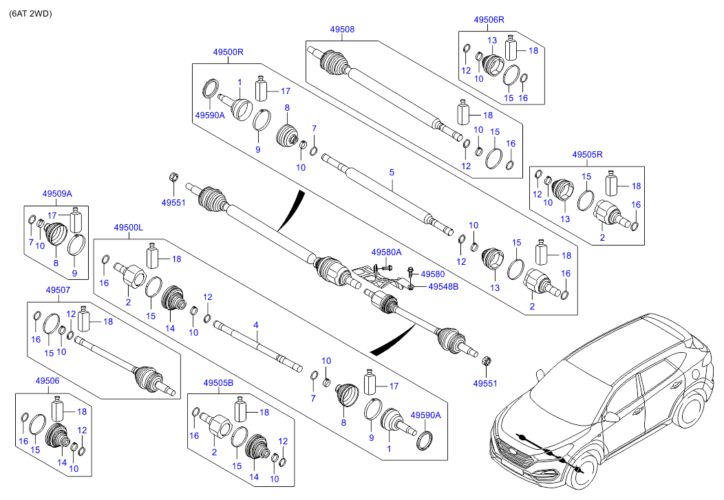 DRIVE SHAFT (REAR)