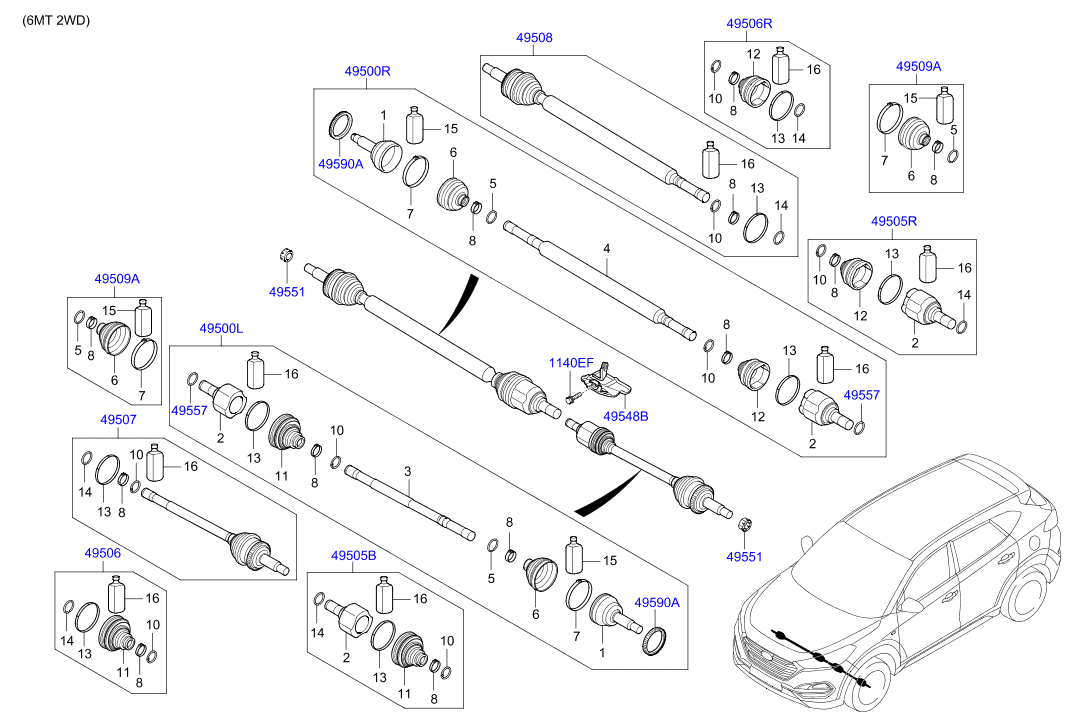 DRIVE SHAFT (REAR)