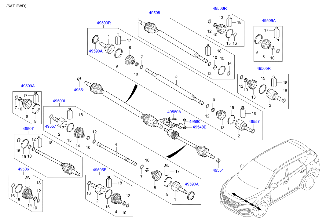 DRIVE SHAFT (REAR)