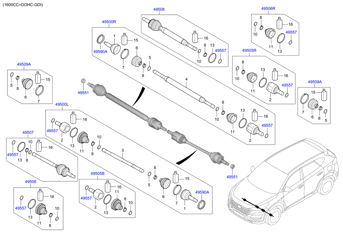 DRIVE SHAFT (REAR)