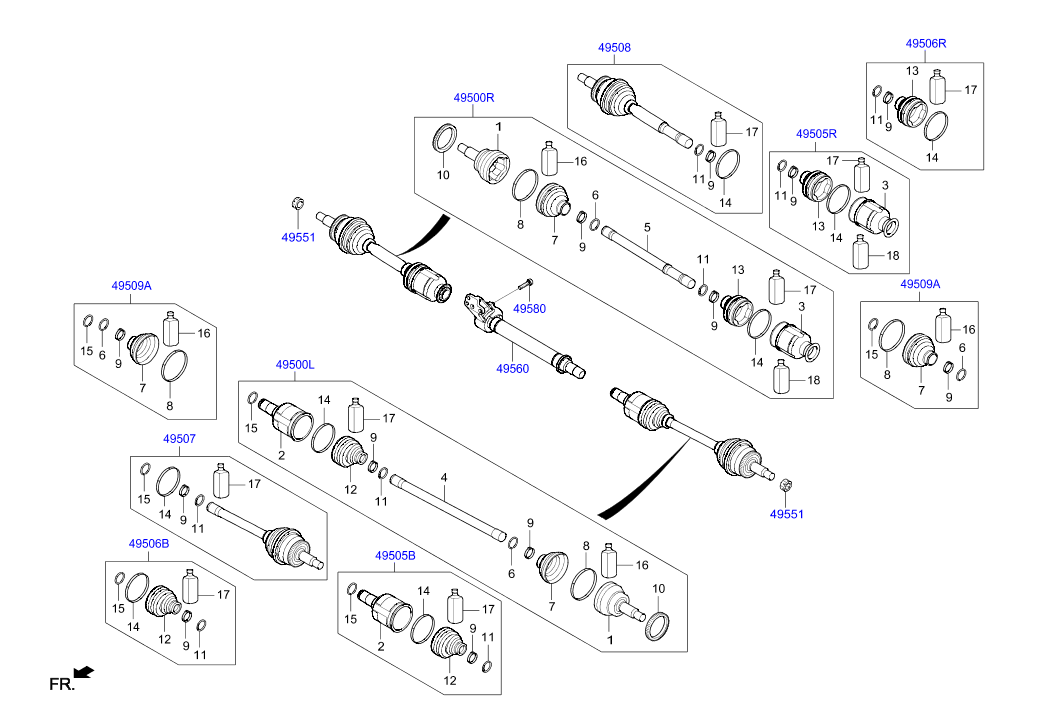 DRIVE SHAFT (FRONT)