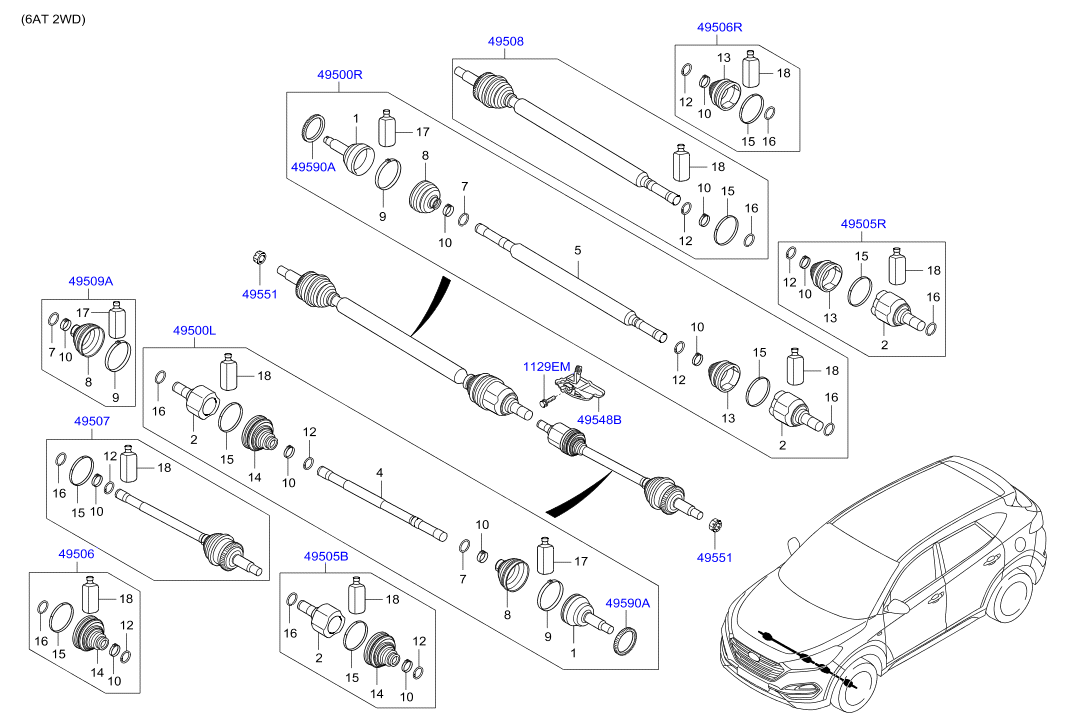 DRIVE SHAFT (REAR)