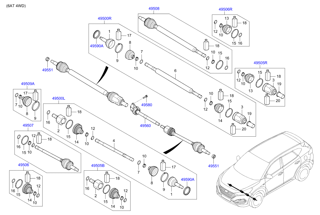 DRIVE SHAFT (REAR)