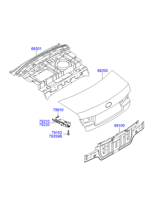 PANEL - REAR DOOR